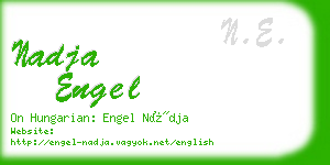 nadja engel business card
